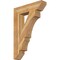 Ekena Millwork Balboa Slat Rough Sawn Bracket, Western Red Cedar, 6"W x 28"D x 40"H BKT06X28X40BOA06RWR - alternate 1